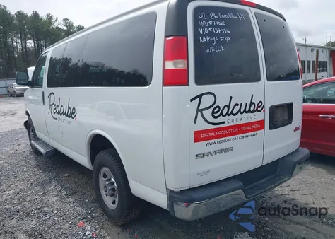 2015 GMC Savana 2500 Lt z USA, uszkodzony, nr VIN 1GKW7RFF7F1137336